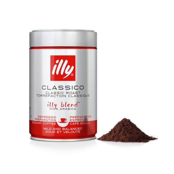 illy Classico - Normale Branding Rood - Gemalen Koffie 250 gram