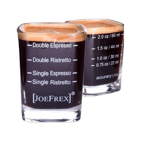 JoeFrex Espresso glas - met markeringen voor instellen machine - 1 stuk