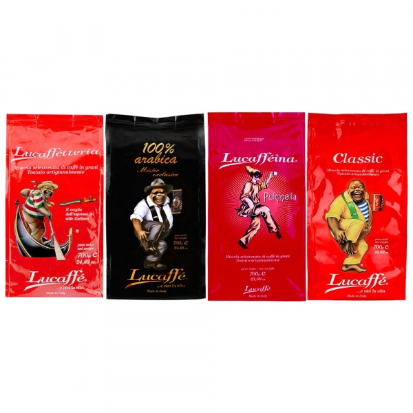 Lucaffé Proefpakket - koffiebonen - 4 x 700 gram