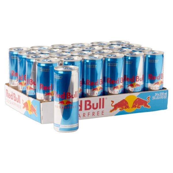 Red Bull Sugar Free 250 ml. / tray 24 blikken