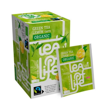 Grüner Tee Zitrone - Bio & Fairtrade - Tea of Life - 25 Teebeutel