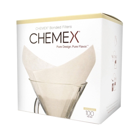 Chemex Kaffeefilter - FS-100 Bonded (gefaltet) - 100 Stück