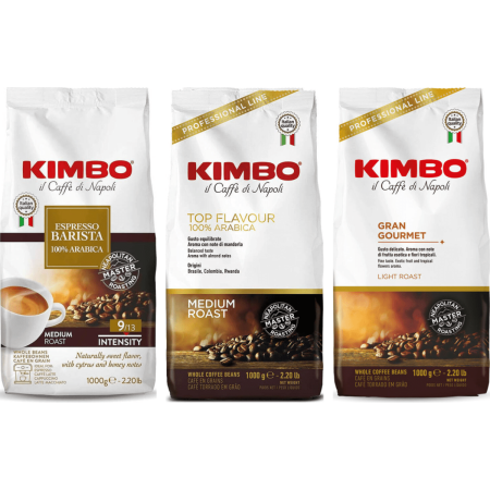 Kimbo Probierpaket Mild & Aromatisch - 100% Arabica - 3 x 1 Kilo