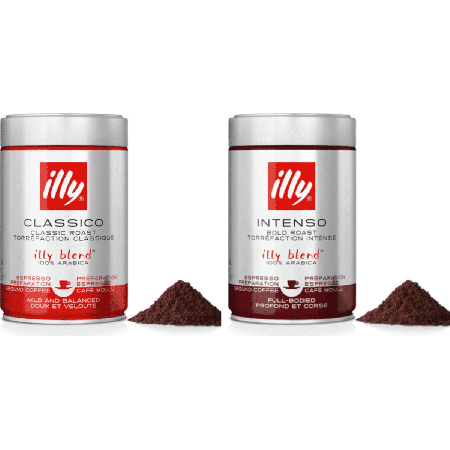 illy Espresso Probierpaket - gemahlener Kaffee - 2 x 250 Gramm