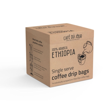 Äthiopien - Einzelportions-Kaffeebeutel - 14 Stück