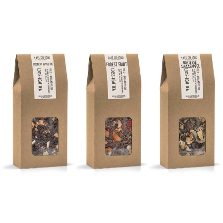 Café du Jour frischer loser Tee - fruchtiges Paket - 3 x 100 Gramm
