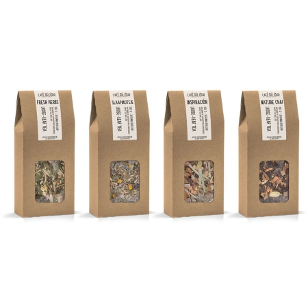 Café du Jour frischer loser Tee - würziges Quartett - 4 x 100 Gramm