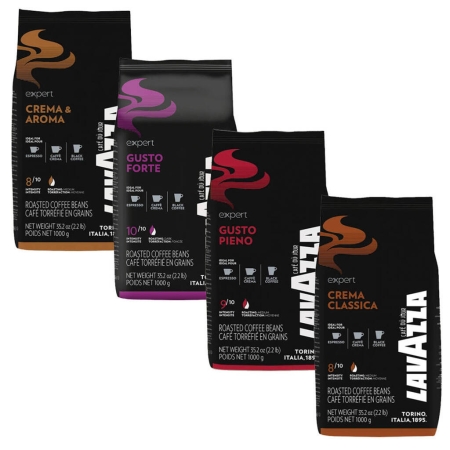 Lavazza Expert (Vending) Probierpaket - Kaffeebohnen - 4 x 1 Kilo