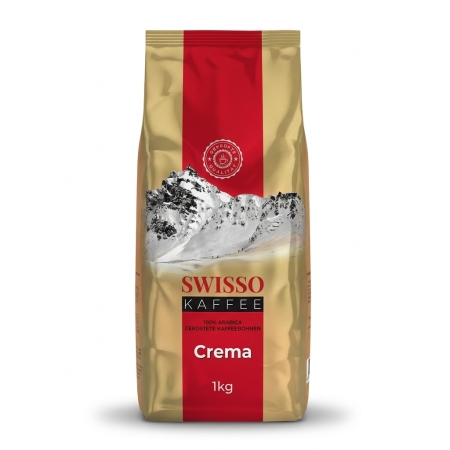 Swisso Kaffee Crema - Kaffeebohnen - 1 Kilo