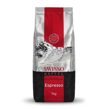 Swisso Kaffee Espresso - Kaffeebohnen - 1 Kilo