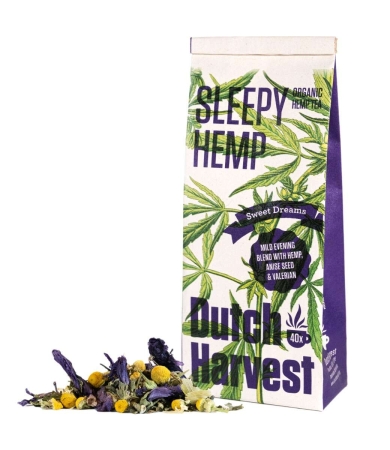 Sleepy Hemp - Hanf- & Kräutertee-Mischung 40 Gramm - loser Tee von Dutch Harvest