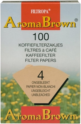 Filtropa Aroma Brown - Kaffeefilter Größe 4 - 100 Stück