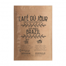 Café du Jour Single Serve Drip Coffee - 100% Arabica BRASILIEN - Gemahlener Kaffee für unterwegs!