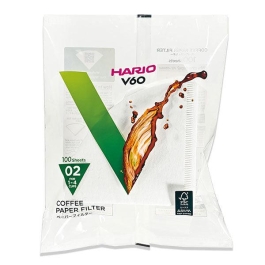 Hario V60 Kaffeefilter - Größe 02 Farbe weiß (VCF-02-100W) - 100 Stück
