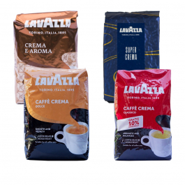Lavazza Crema Probierpaket - Kaffeebohnen - 4 x 1 Kilo