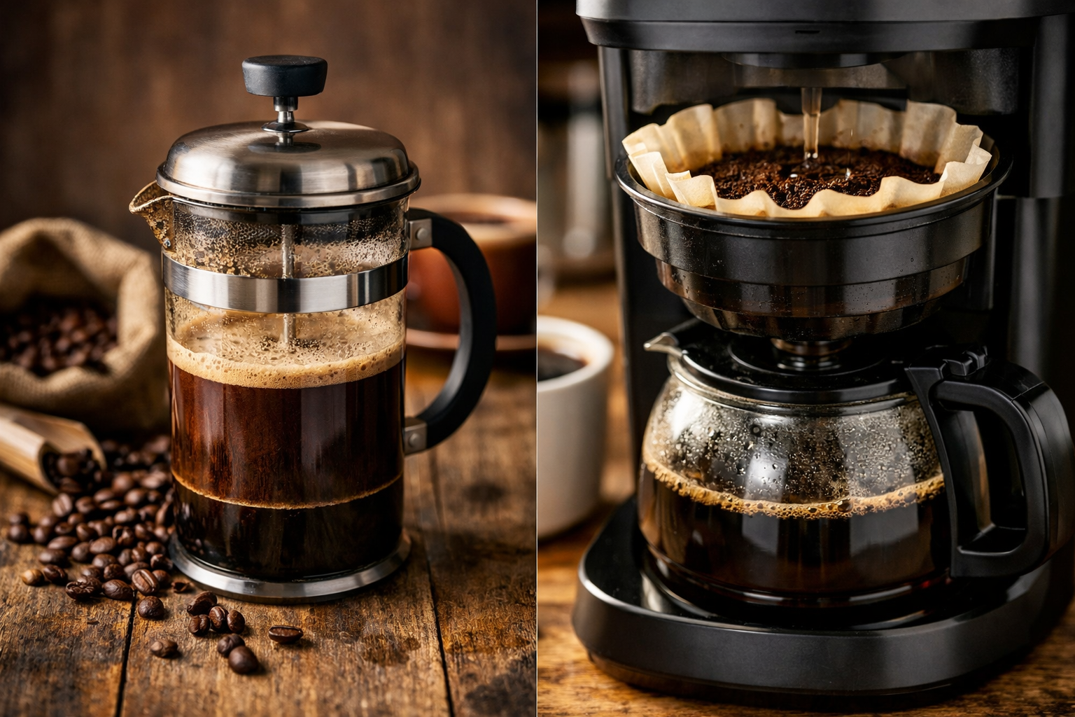 Was ist der Unterschied zwischen French Press und Filterkaffee?