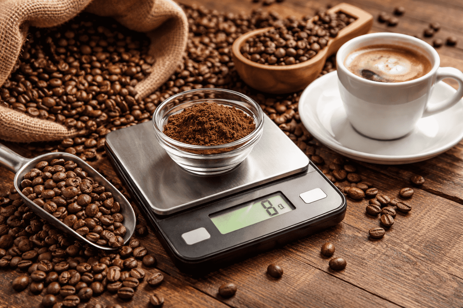 Wie viele Tassen Kaffee bekommst du aus 1 kg Kaffeebohnen?