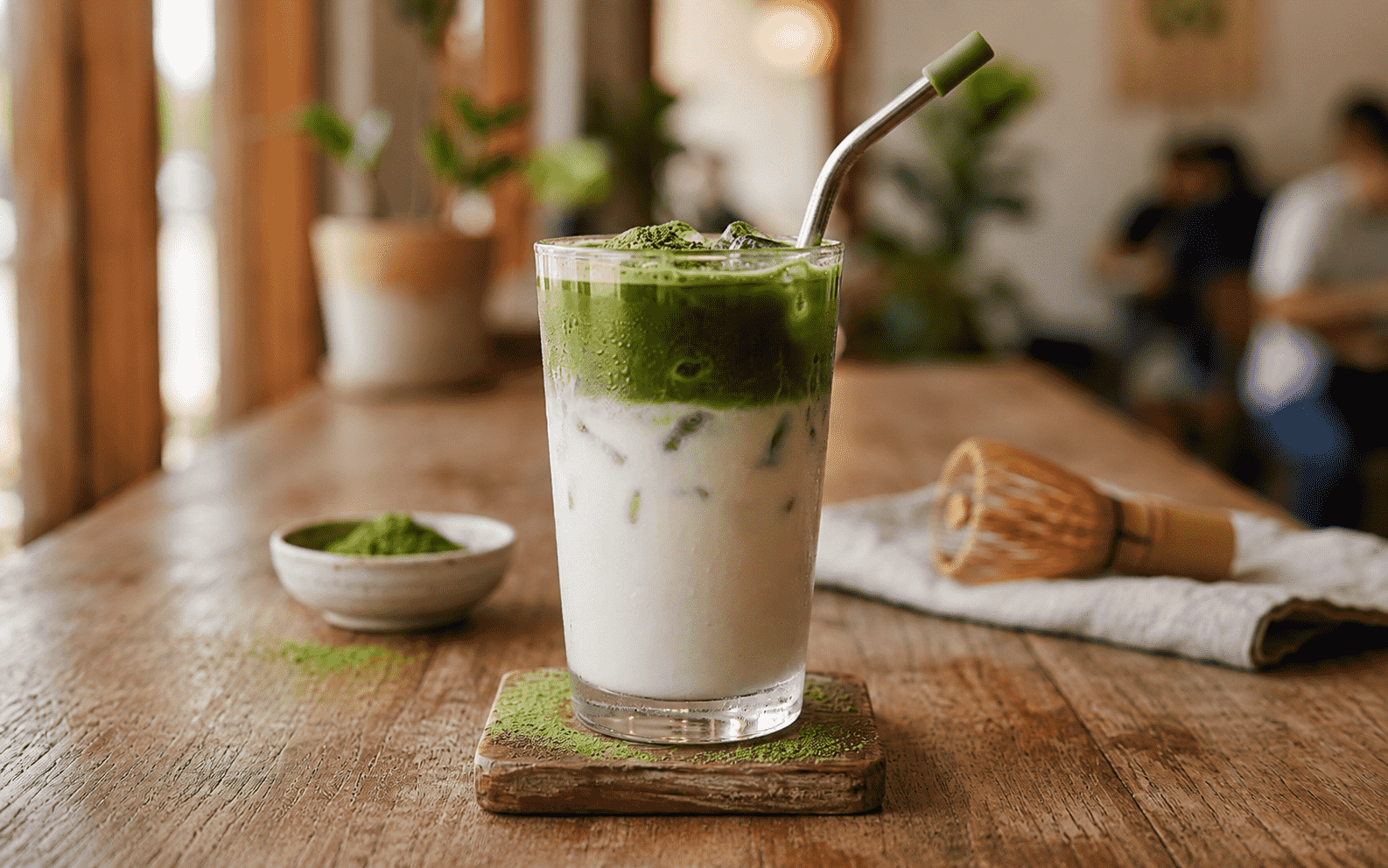 Iced Matcha Latte Rezept: kühl, cremig und so gemacht