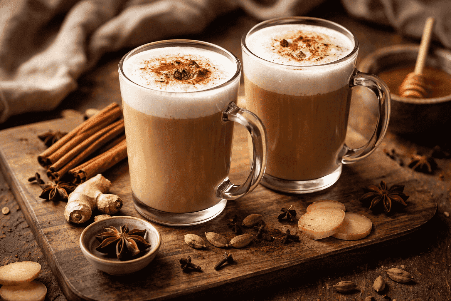 Chai Latte: selbst machen mit echten Gewürzen!