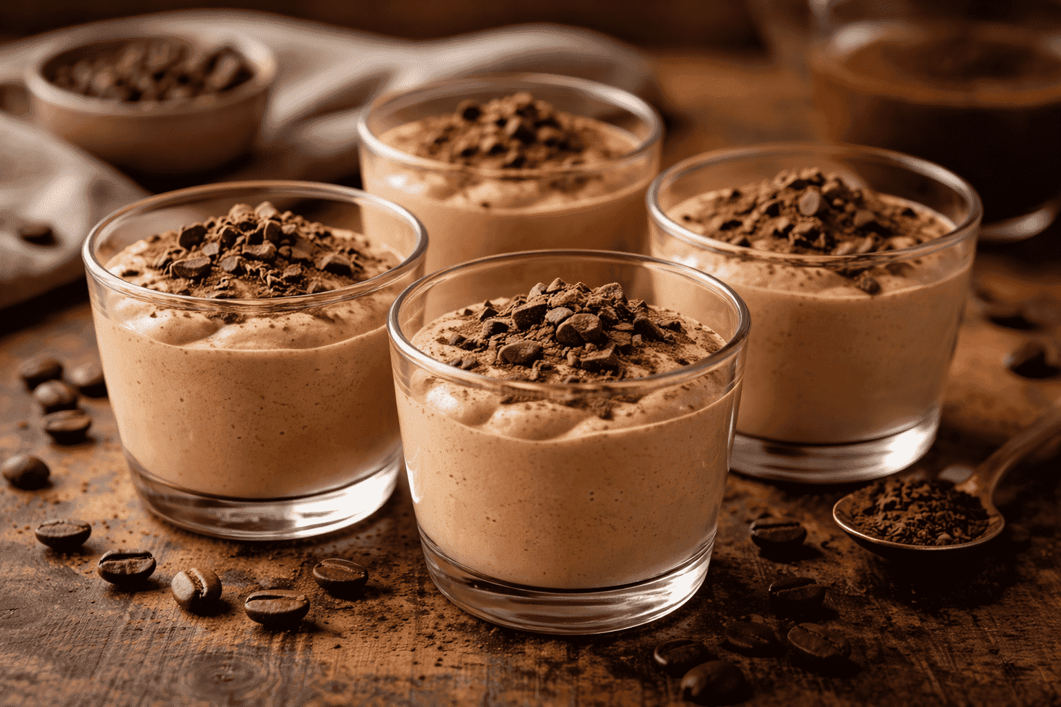 Kaffeemousse: cremiges Dessertrezept