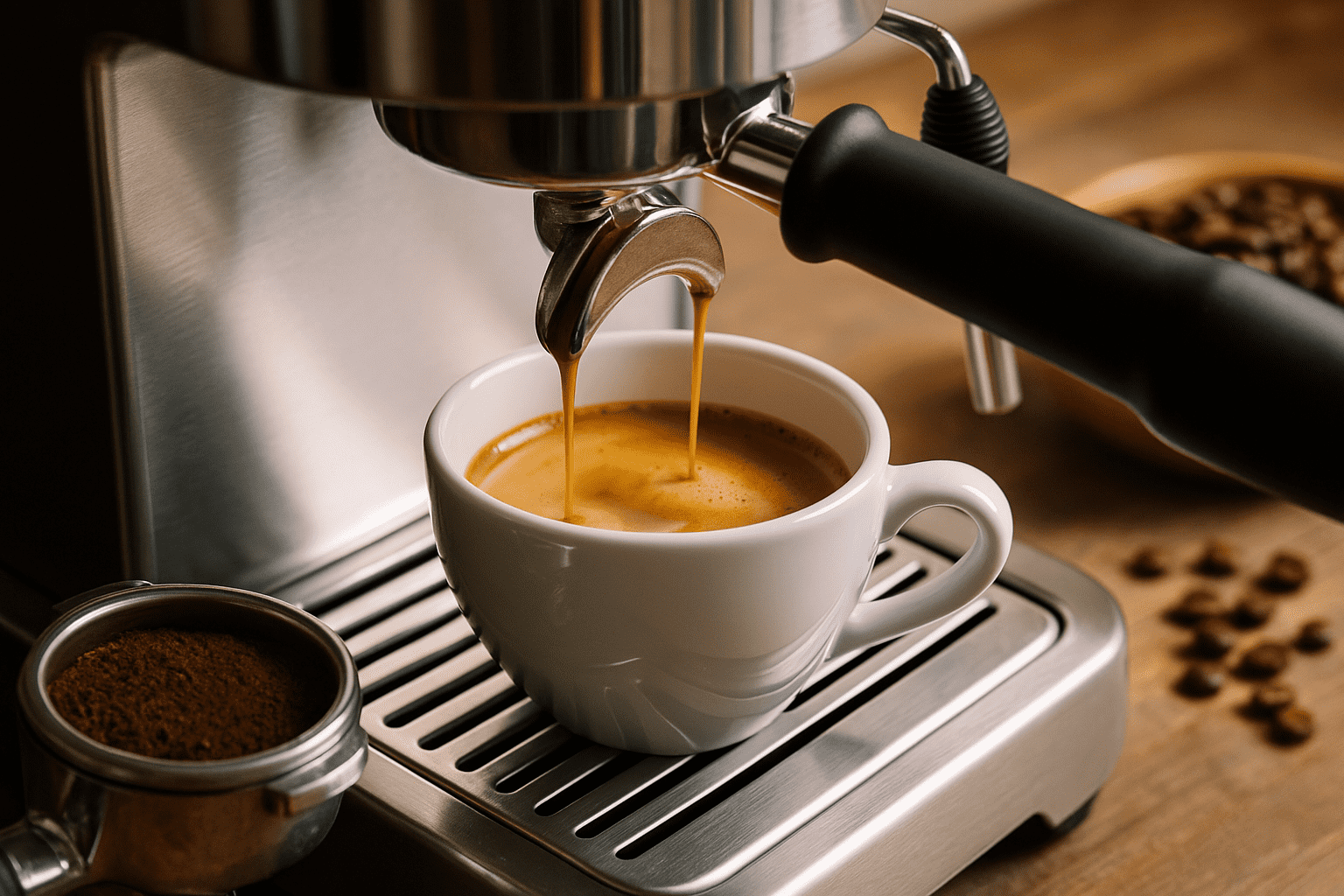 Espresso abwiegen