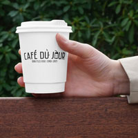Tasse kaffee Cafe du Jour